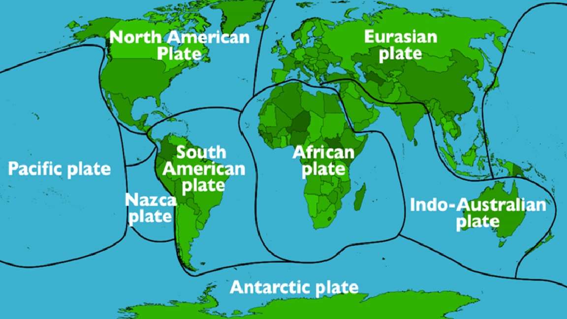 Tectonic plates puzzle online from photo