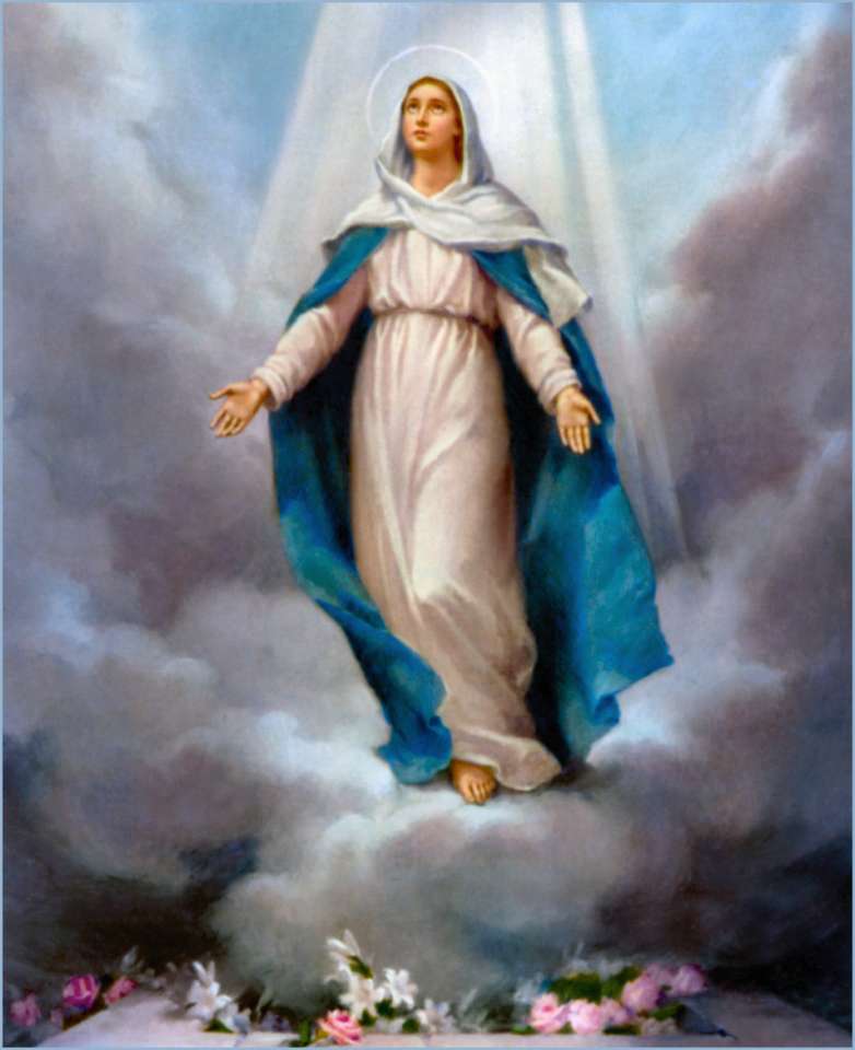 Jungfru Maria pussel online från foto
