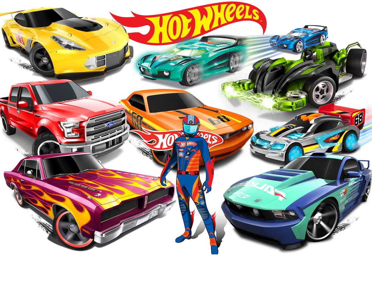 Hot Wheels puzzle online from photo