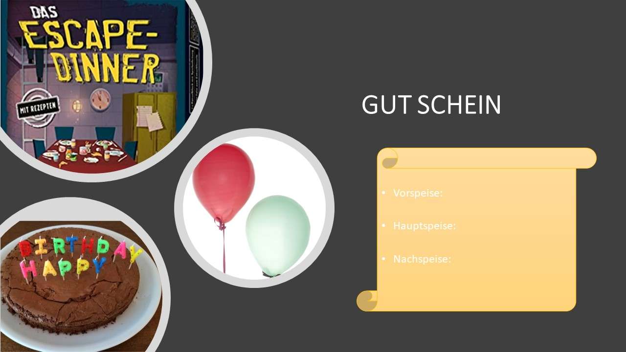 Gutschein puzzle online fotóról