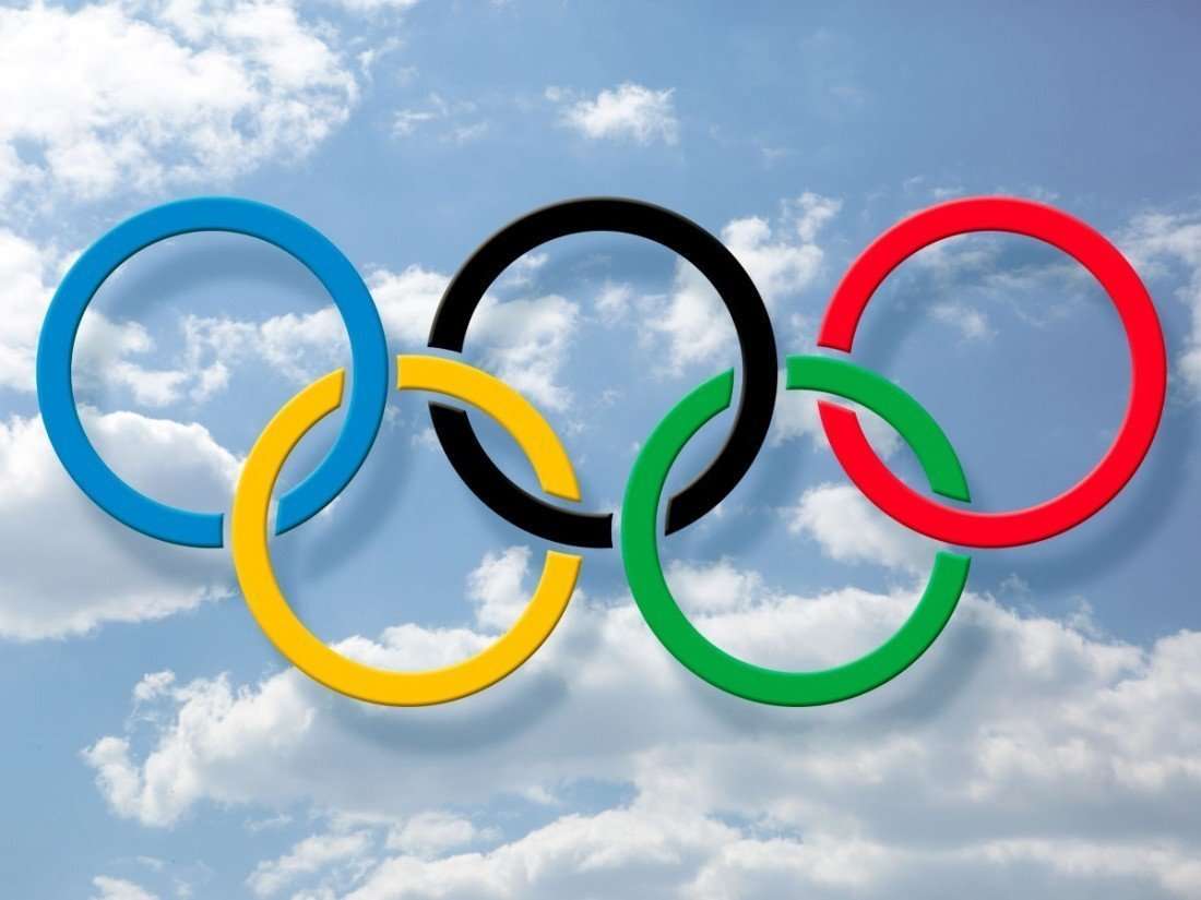 Olympiska ringar pussel online från foto
