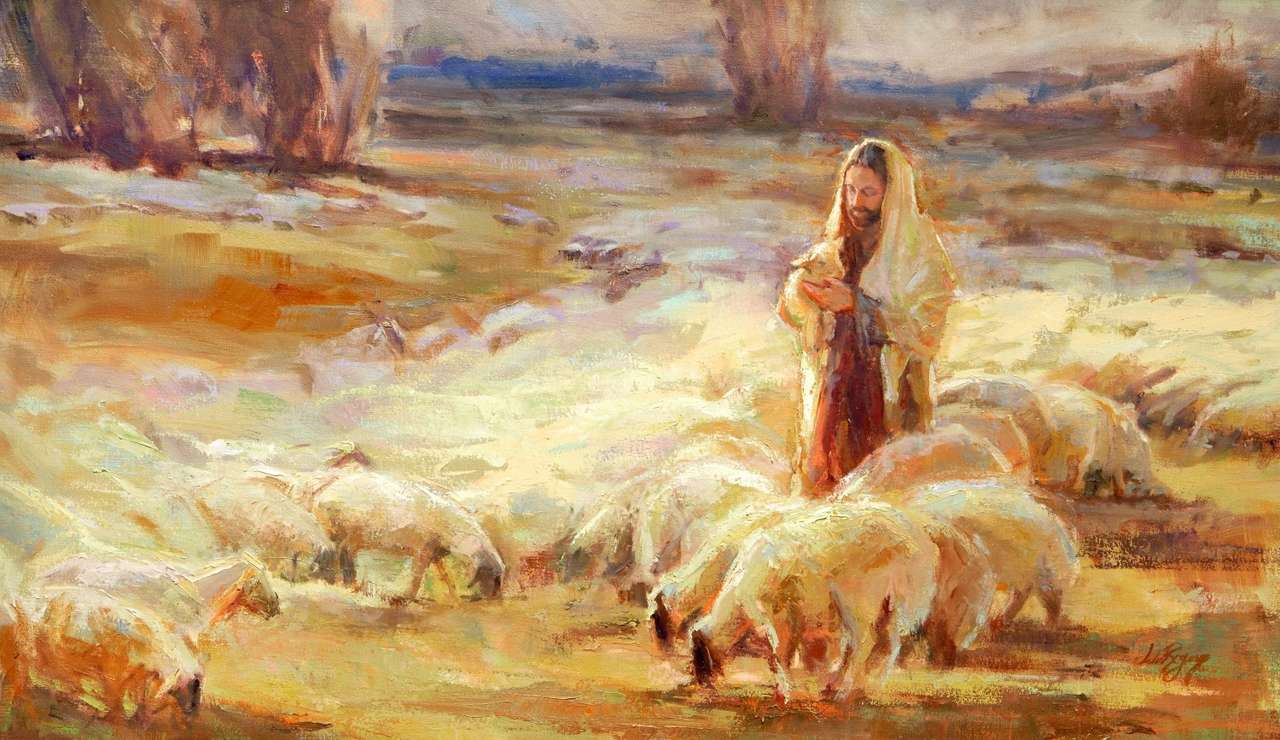Jézus a pásztor online puzzle