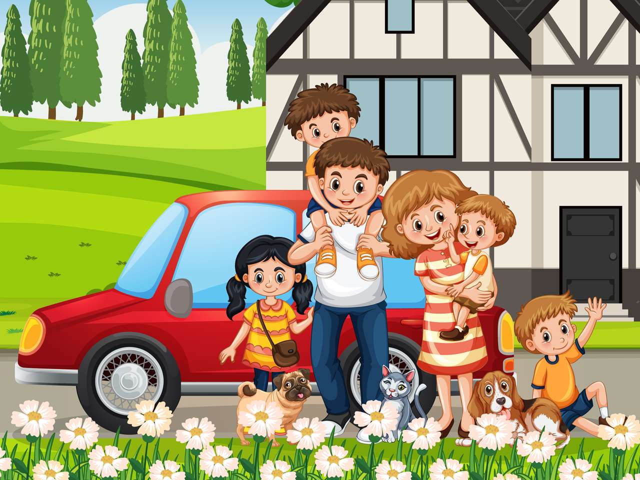 Families1 puzzle online from photo