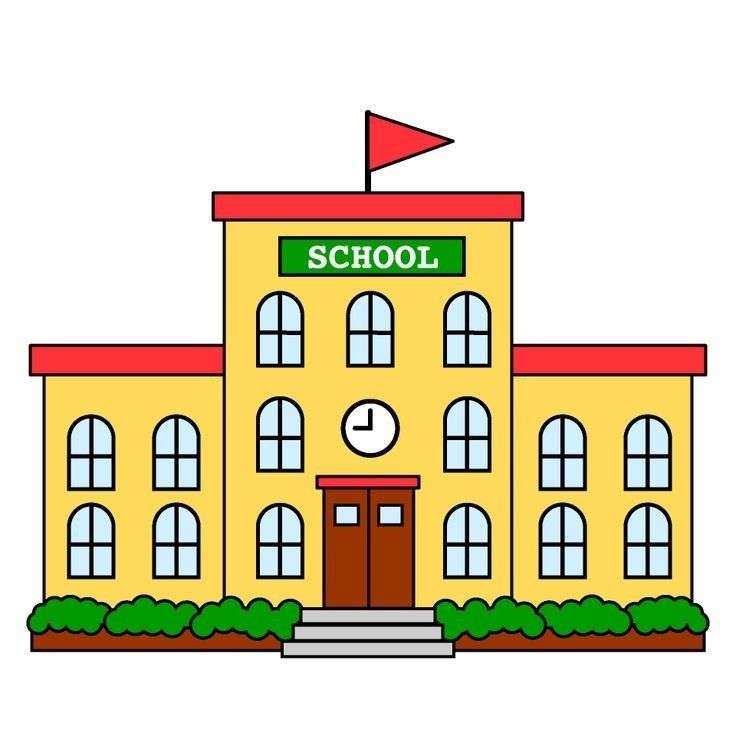 skolbyggnad Pussel online