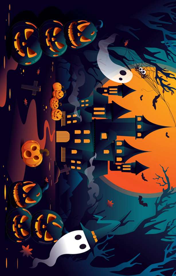 Halloween puzzle online from photo