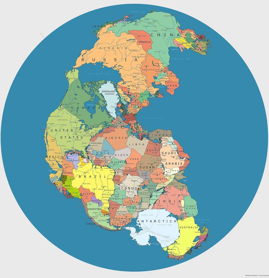 Superkontinent Pangea online puzzle