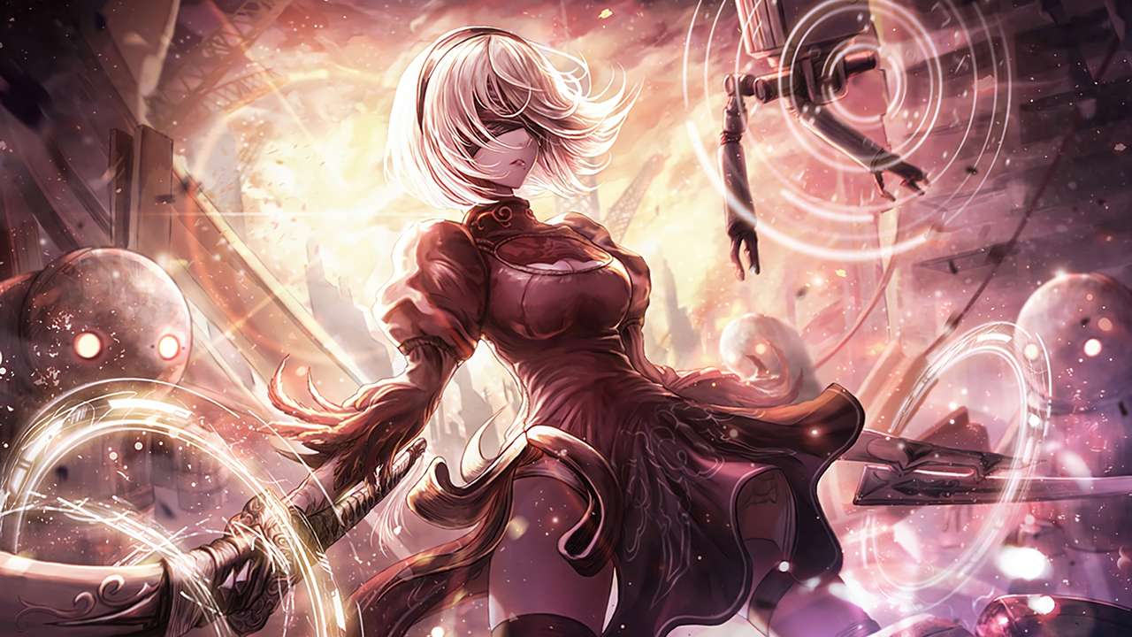 nier automata 2b puzzle online from photo