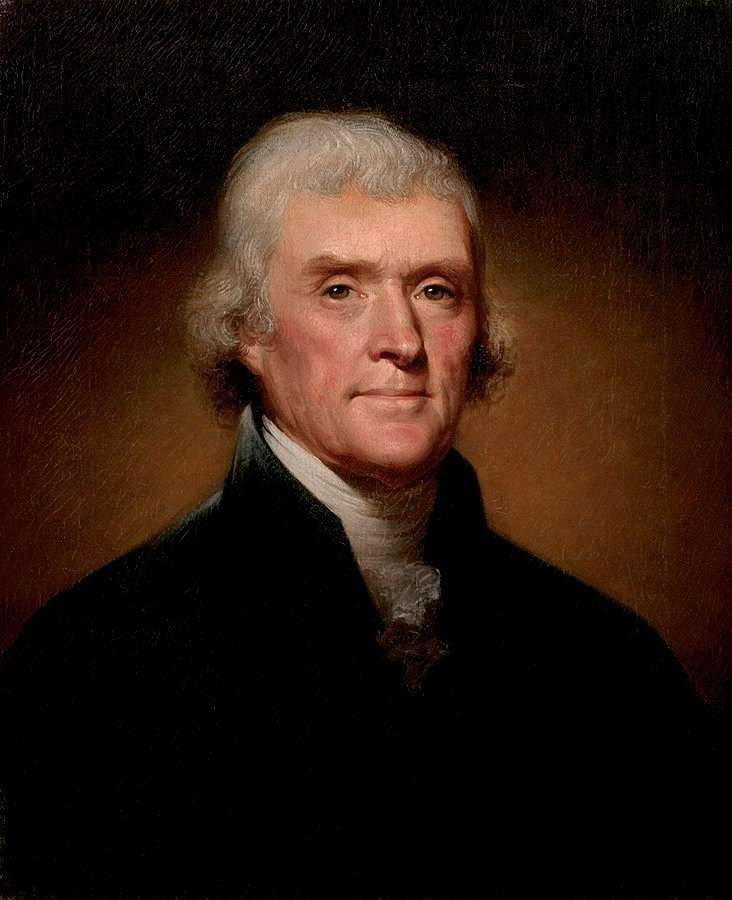 Thomas Jefferson pussel online från foto