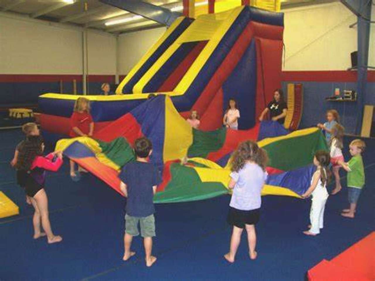 foothills gymnastics parties parachute games. online puzzle