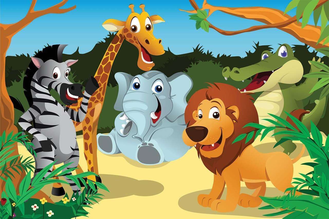 子供のための動物園 写真からオンラインパズル