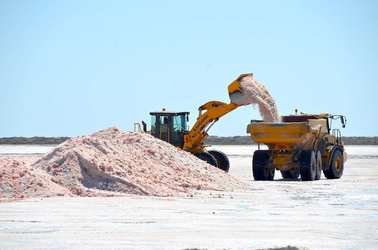 Minería de sal puzzle online a partir de foto