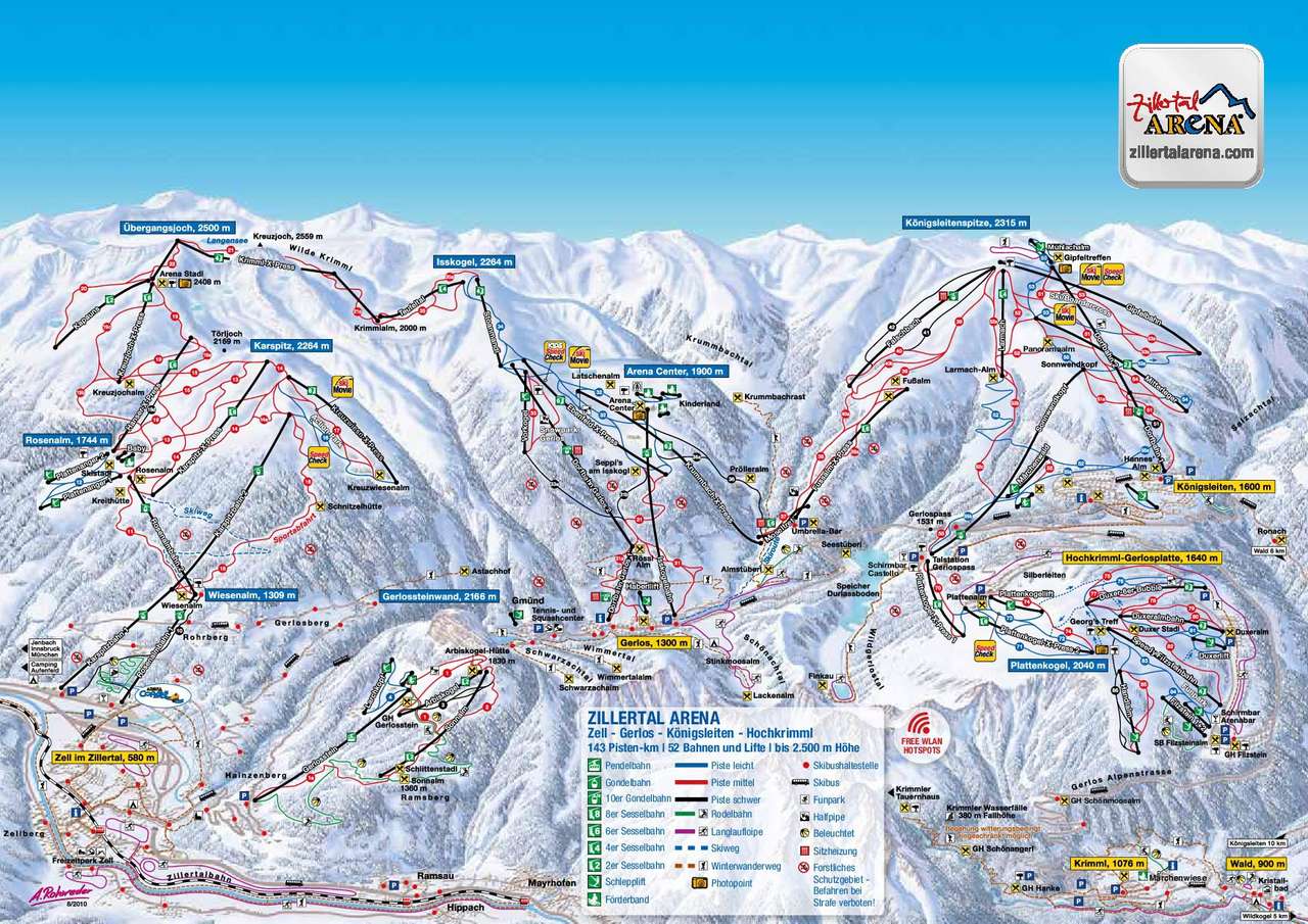 ski area puzzle online from photo