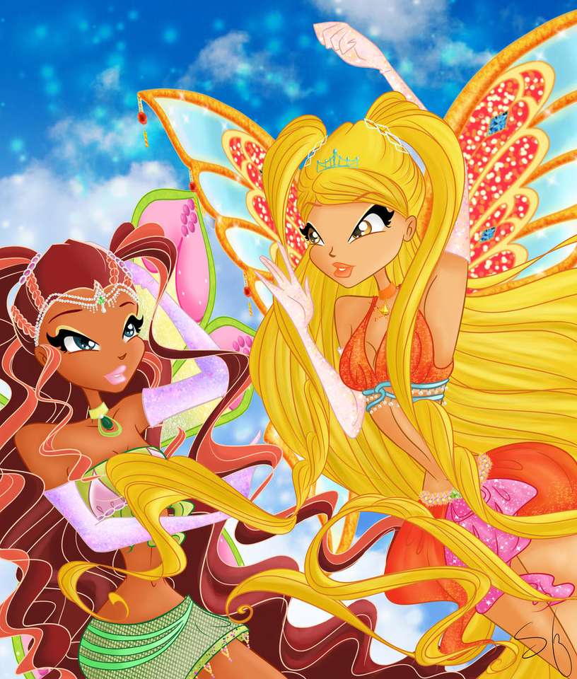 winx club enchantix pussel online från foto