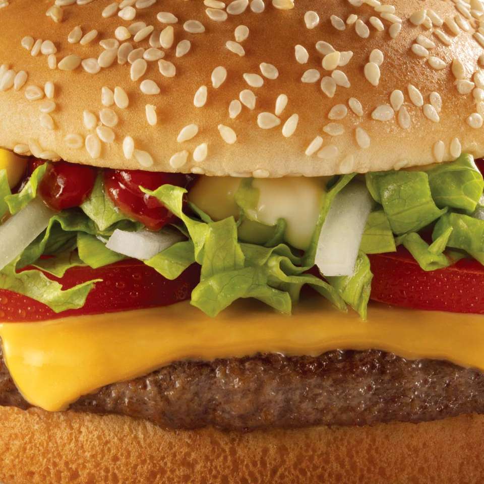 hamburguesa pussel online från foto