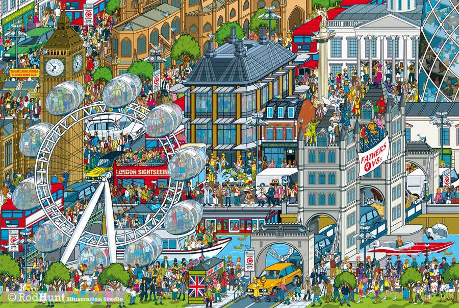 Pontos Turísticos de Londres puzzle online a partir de fotografia