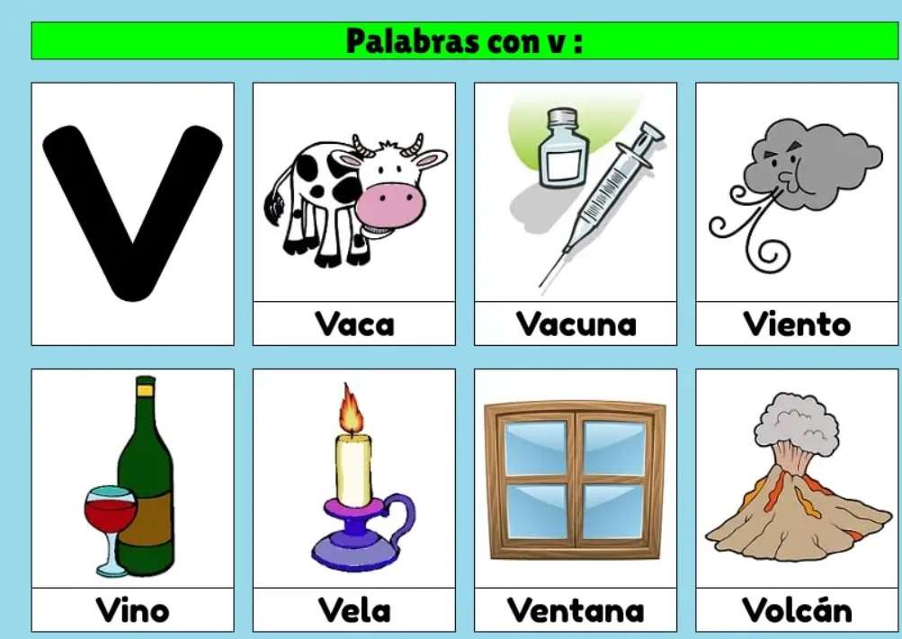 USO DE LA "V" puzzle online a partir de foto