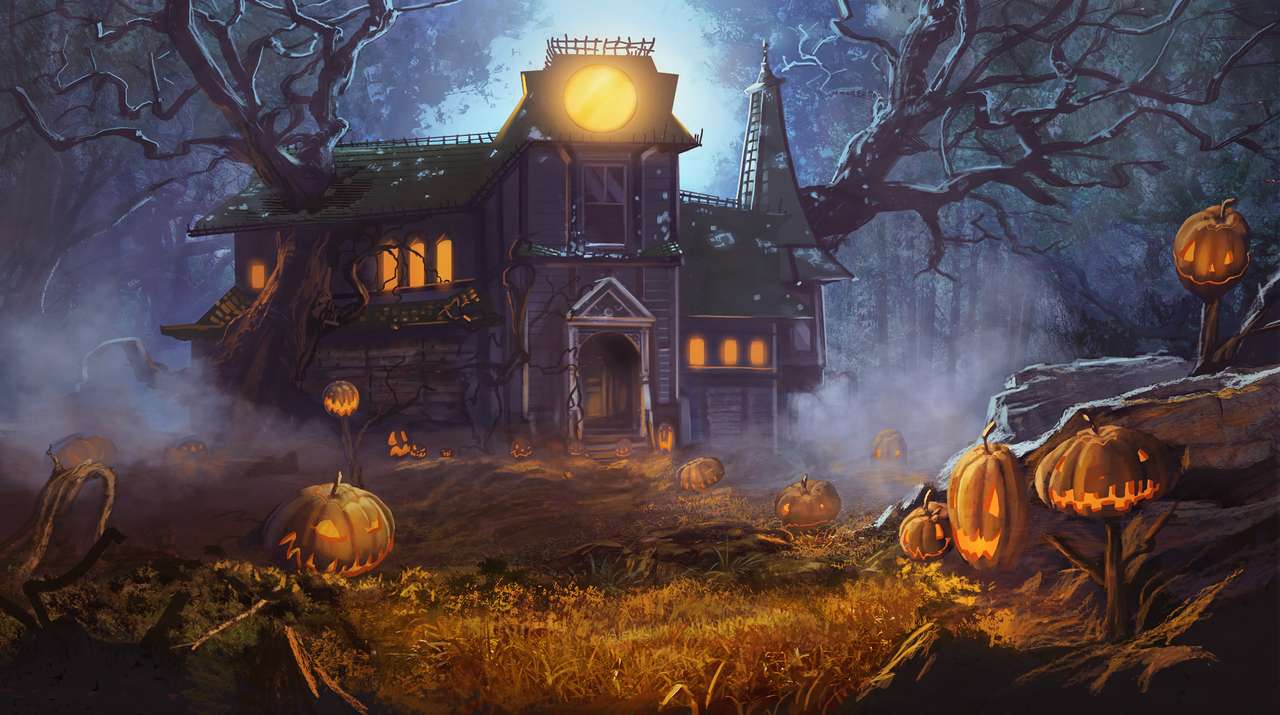 Haunted House puzzle online from photo