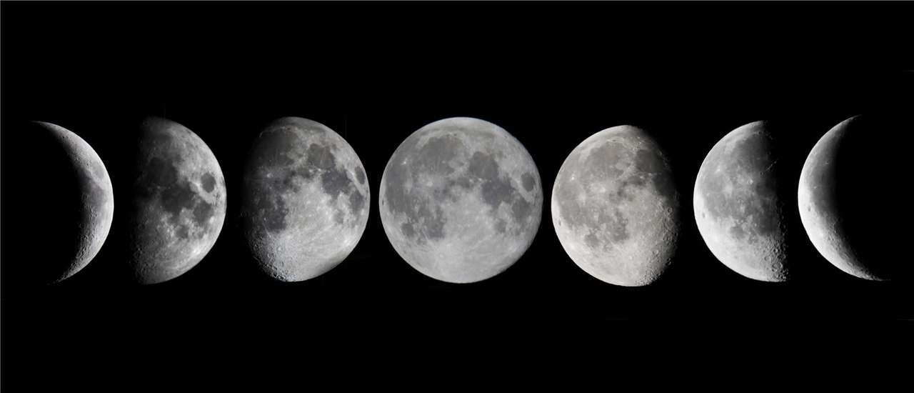 Фази на Луната онлайн пъзел от снимка