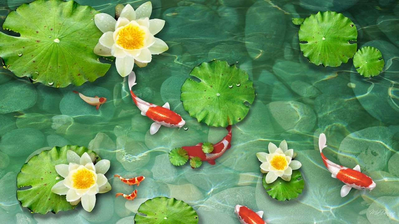 Natureza da lagoa puzzle online