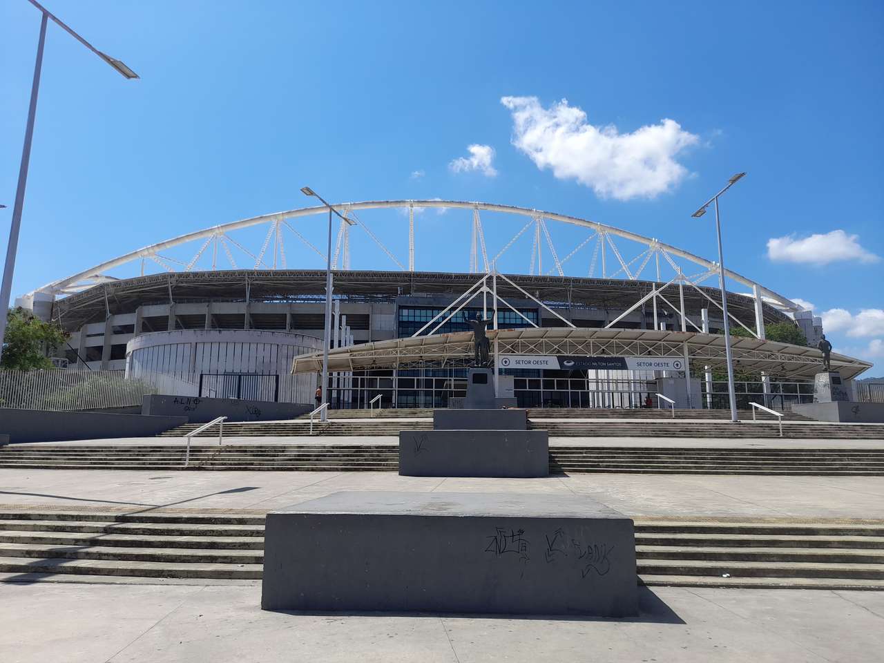 Hoofdtoegang tot het Botafogo-stadion in Rio de Janeiro online puzzel