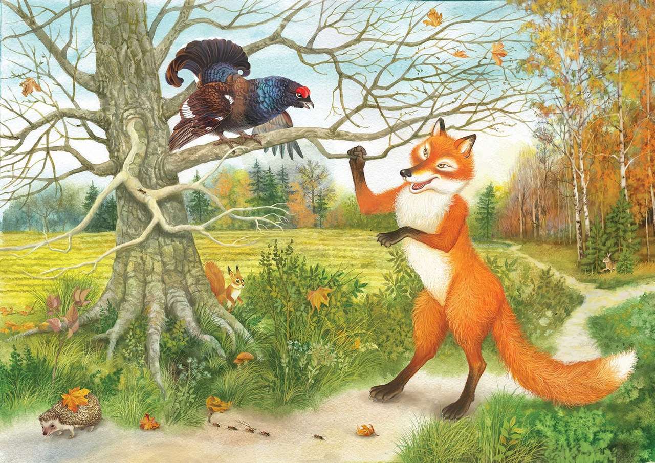 Fox and black grouse online puzzle