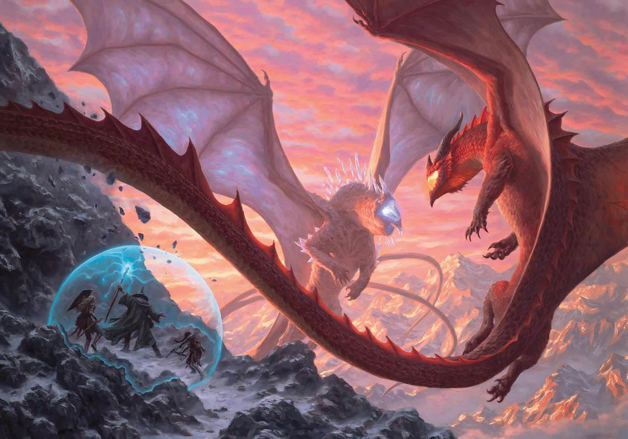 Dragons combattants puzzle en ligne