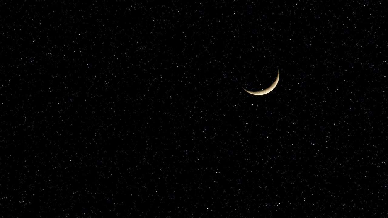 луна красивая черная παζλ online από φωτογραφία