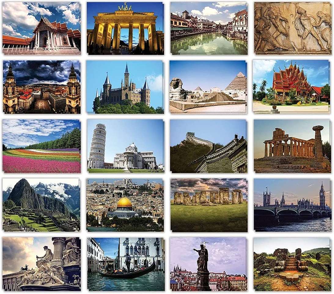 Trip around the world online puzzle