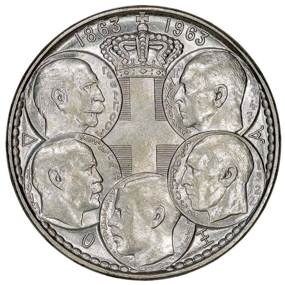 Görögország 1963 Centenárium 30 drachma online puzzle