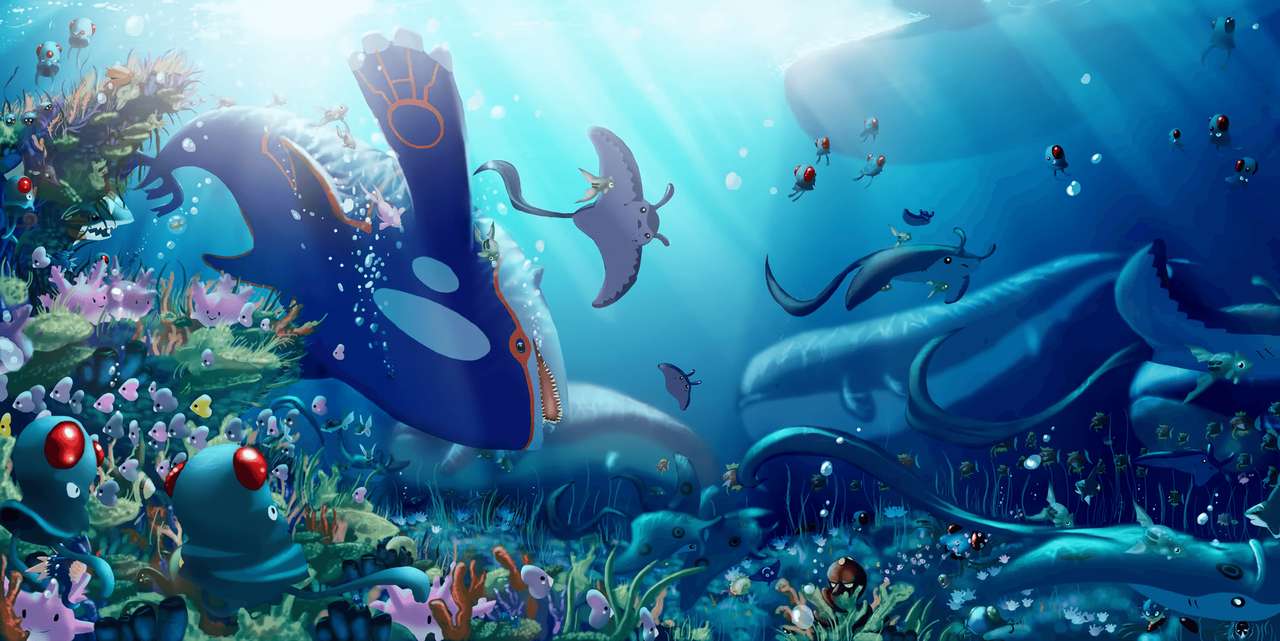 Oceaan Pokemon puzzel online van foto