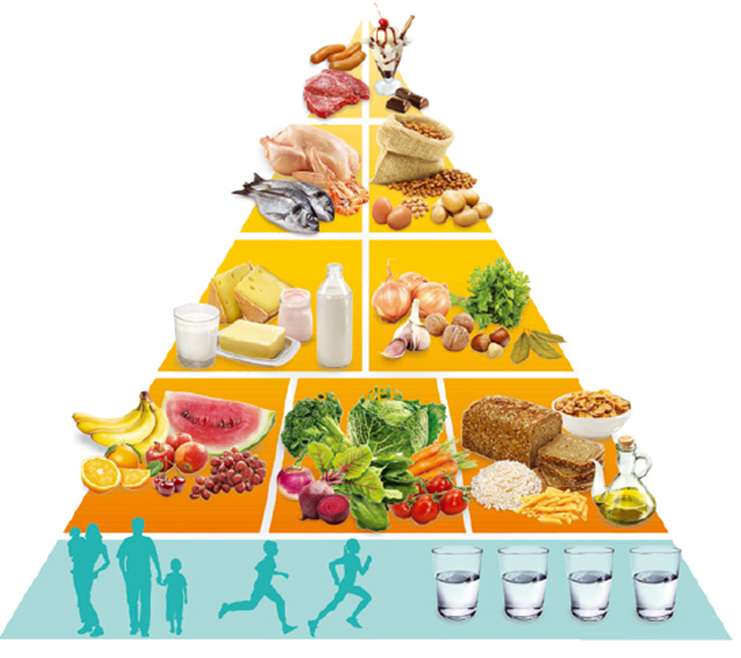 Pirámide de los alimentos rompecabezas en línea