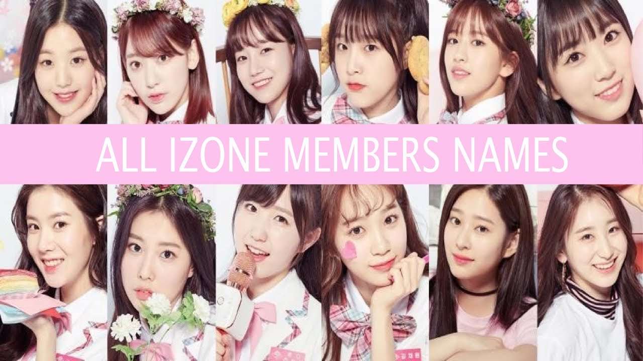 izone members names puzzle online from photo