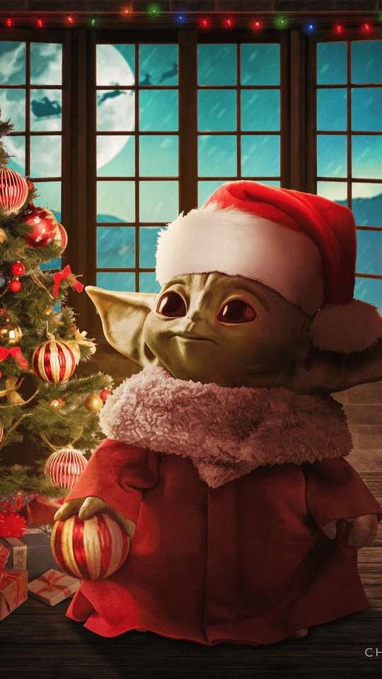 Baby yoda puzzel online van foto