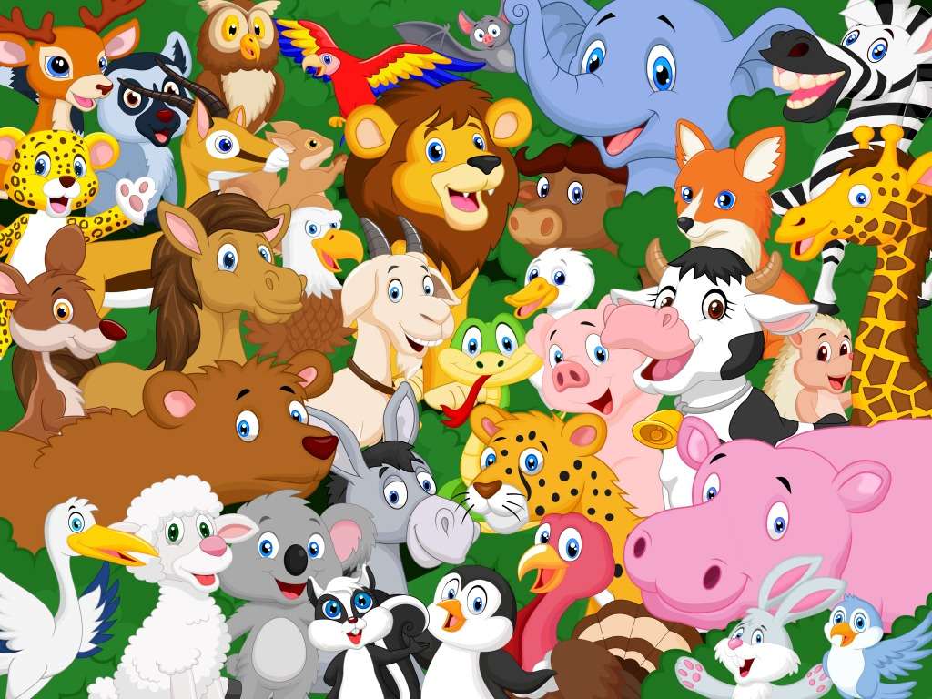 WILD AND TAME ANIMALS puzzle online from photo