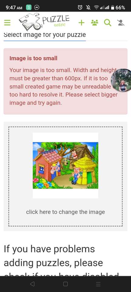 3 little pigs puzzle online from photo