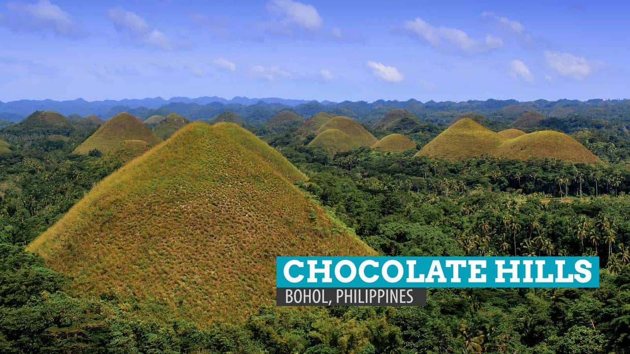 colinas de chocolate puzzle online a partir de fotografia