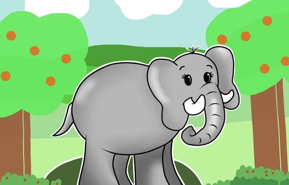 Elefant Trompișor Online-Puzzle