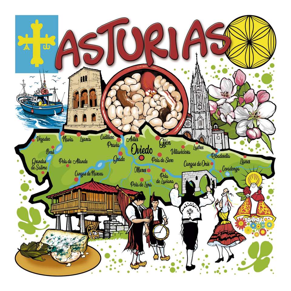Asturië online puzzel