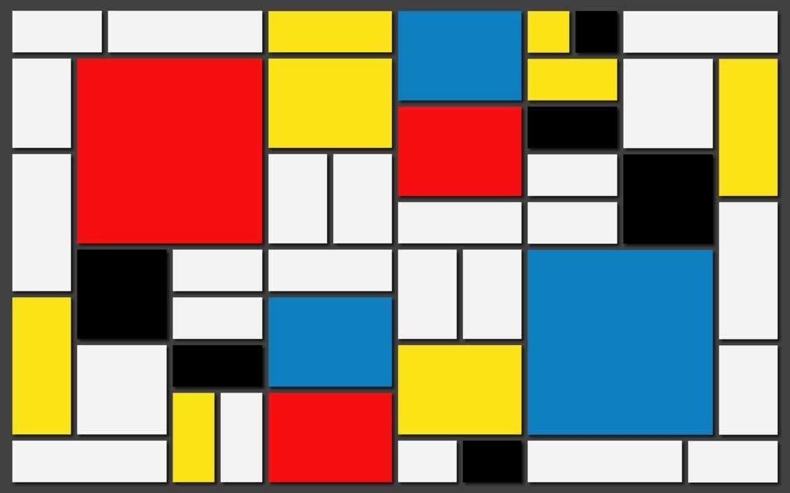 Mondrian puzzle online fotóról