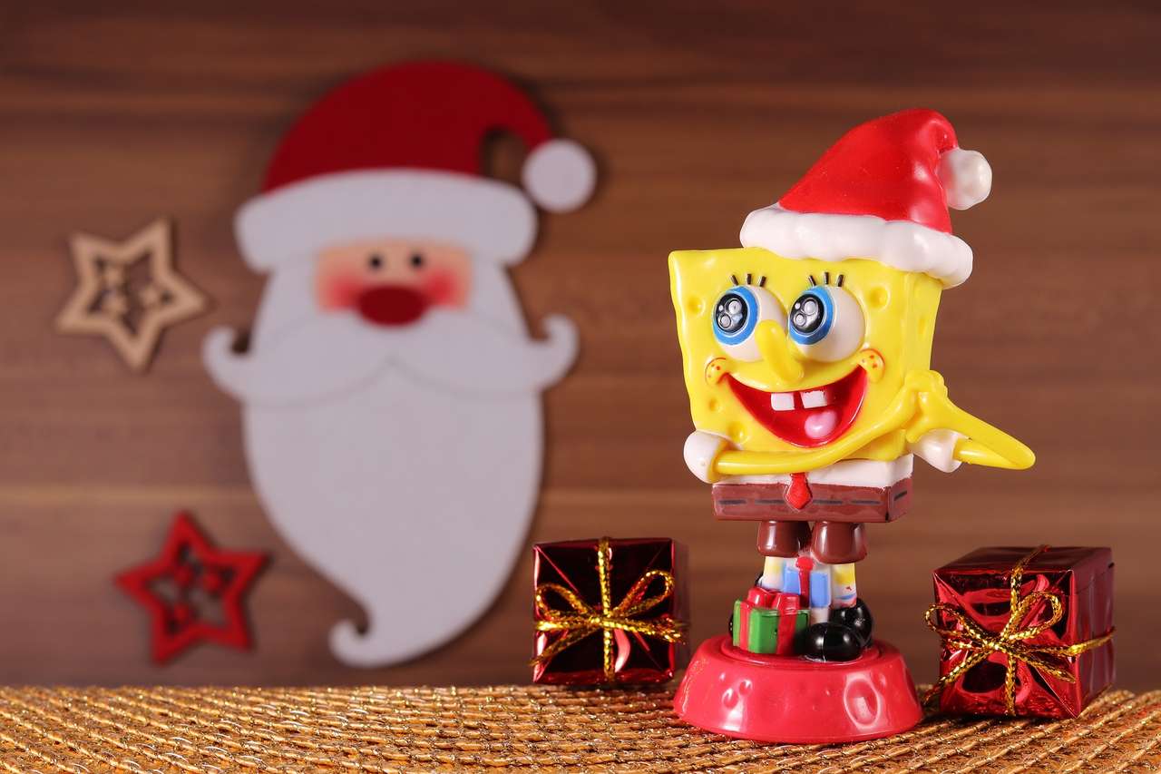 Weihnachts-SpongeBob Online-Puzzle