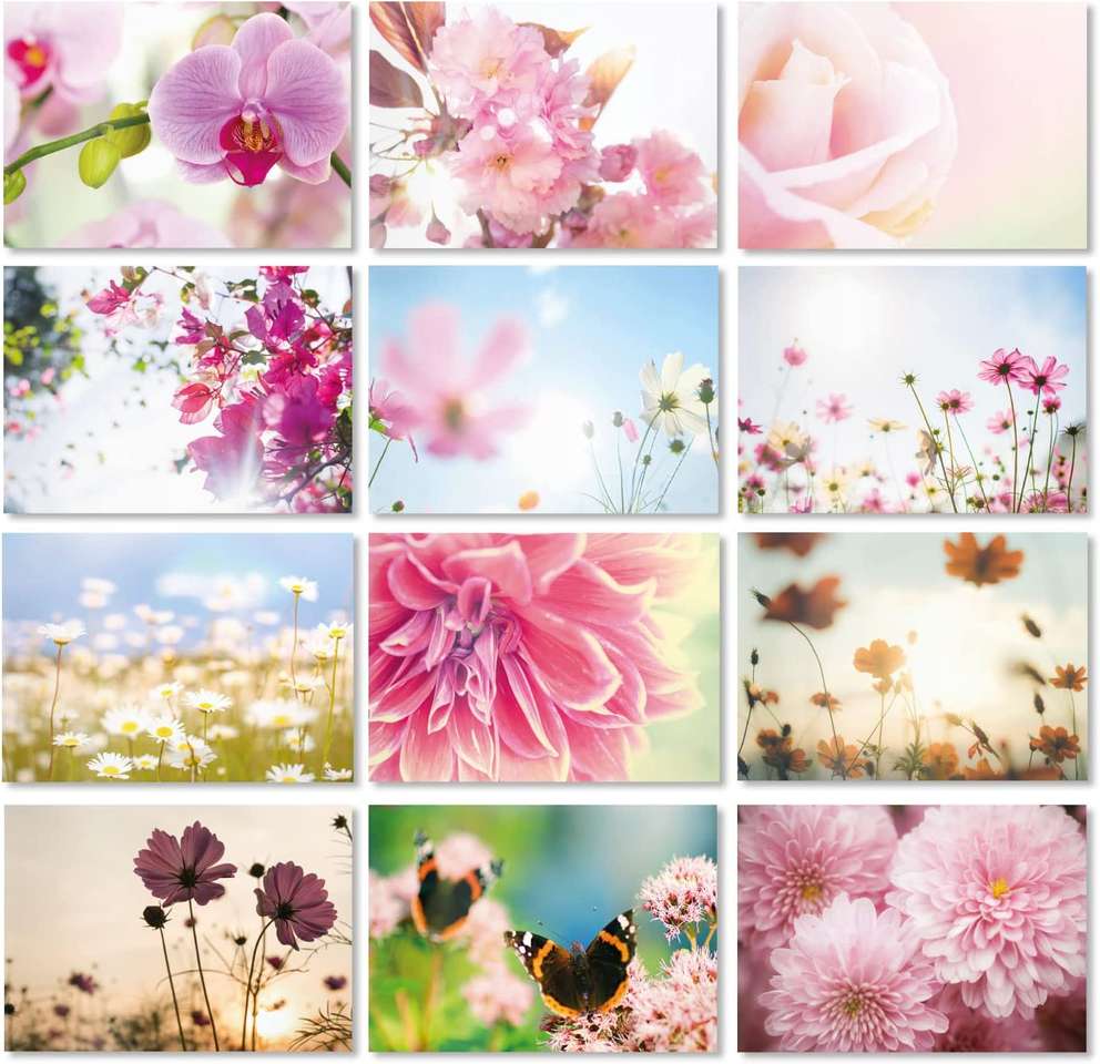 Virágos - pasztell online puzzle