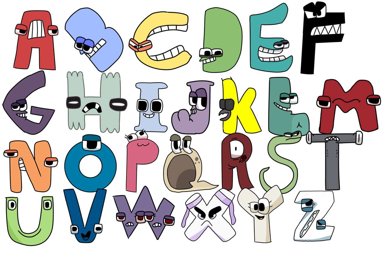 alfabetet lärdom Pussel online