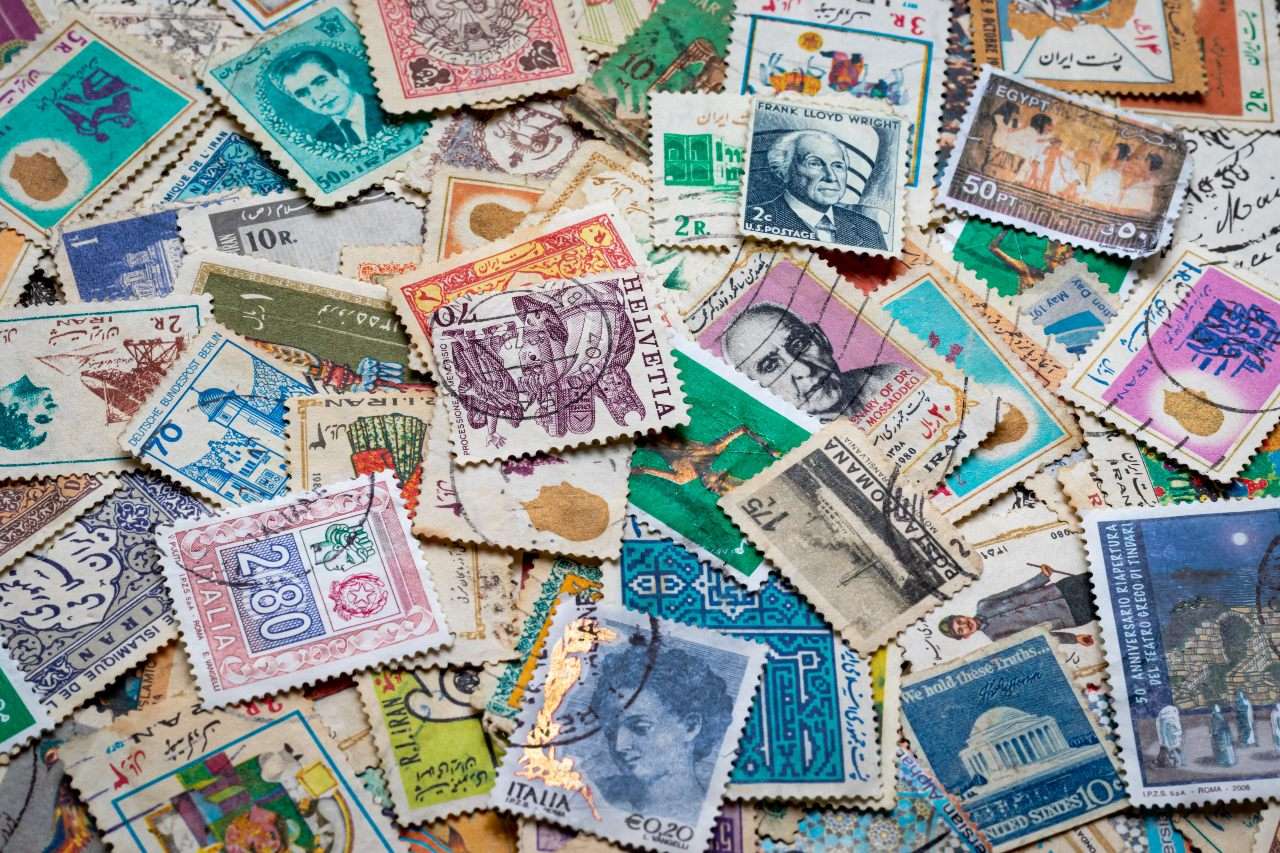 Postage stamps puzzle online from photo