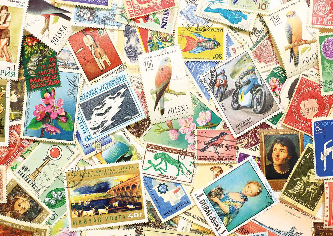 Selos postais puzzle online