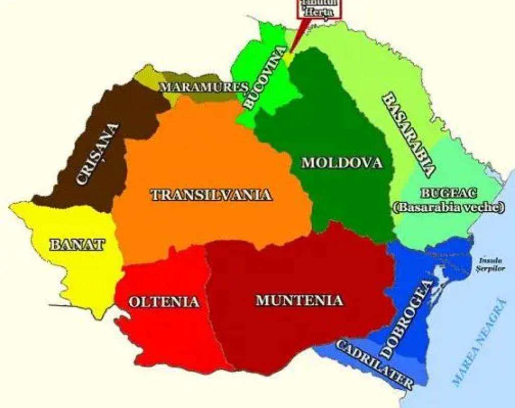 Rumänien. Pussel online