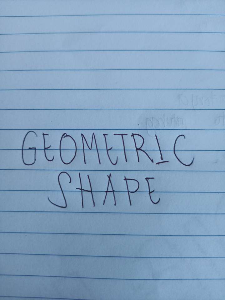 Geometric shape online puzzle