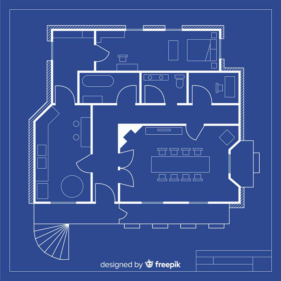 Blueprint puzzle online from photo