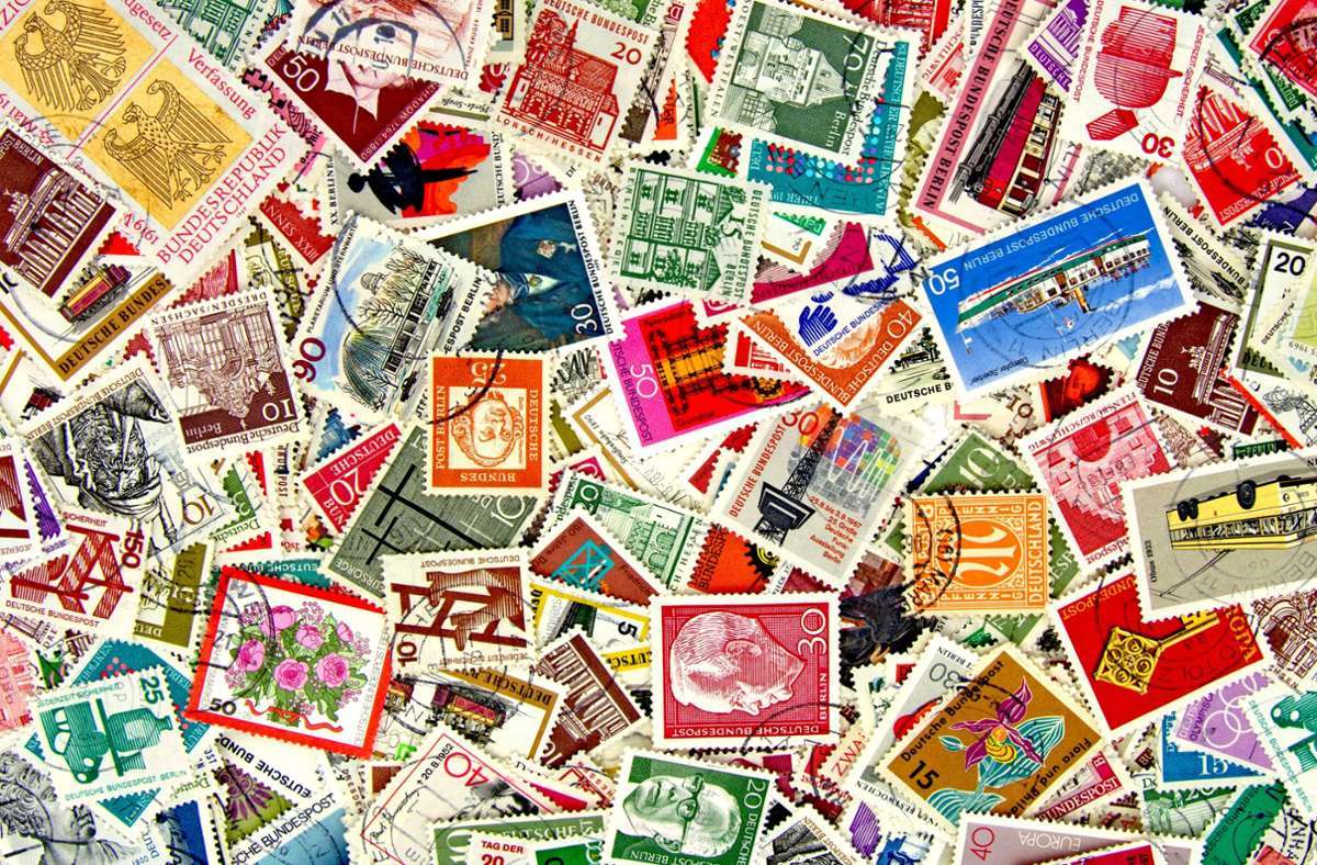 Postai bélyegek online puzzle
