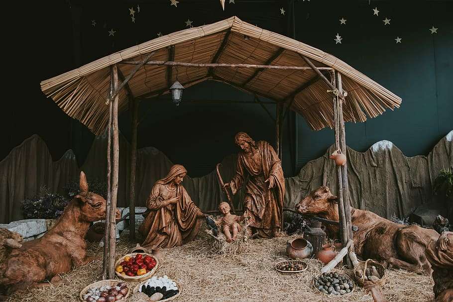 Manger Scene puzzle online from photo