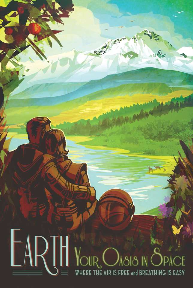 Земля - ​​ваш оазис у космосі онлайн пазл